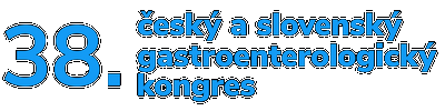 38. český a slovenský gastroenterologický kongres